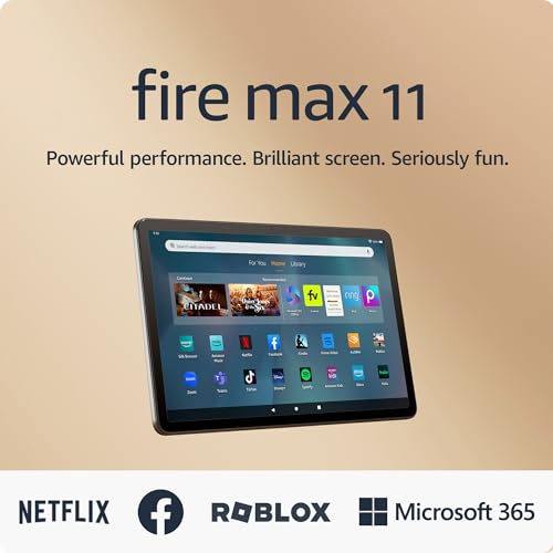 Amazon Fire Max 11 tablet, vivid 11” display, all-in-one for streaming,...